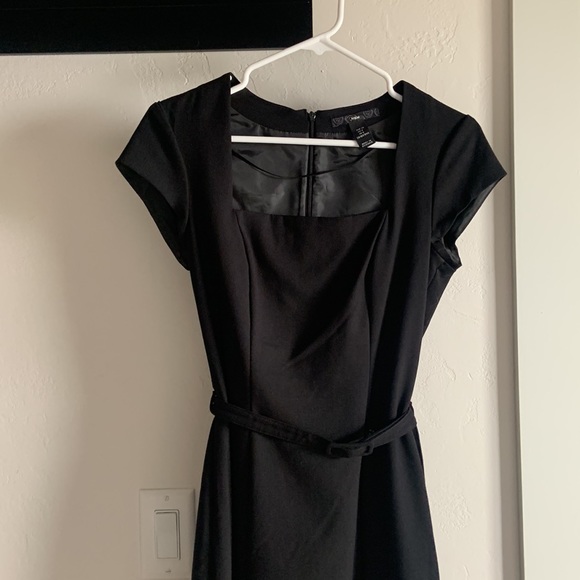 H &M black belted dress - Picture 6 of 12
